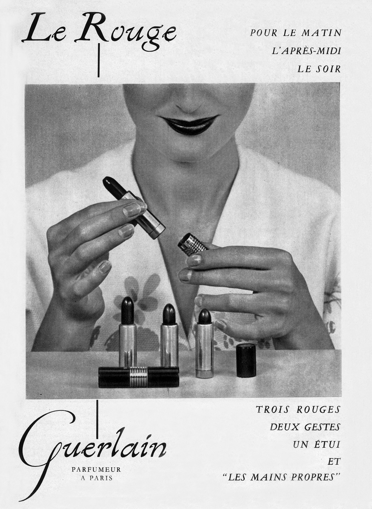 Francuska reklama pomadek Guerlain, 1953