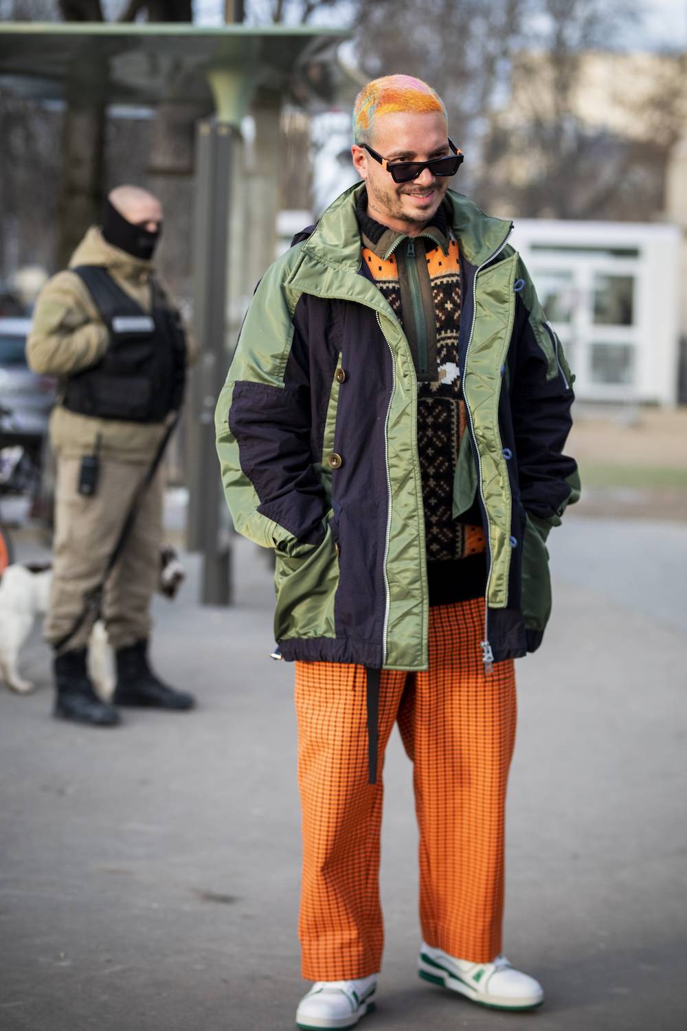 J Balvin na tygodniu mody w Paryżu (Fot. Getty Images)