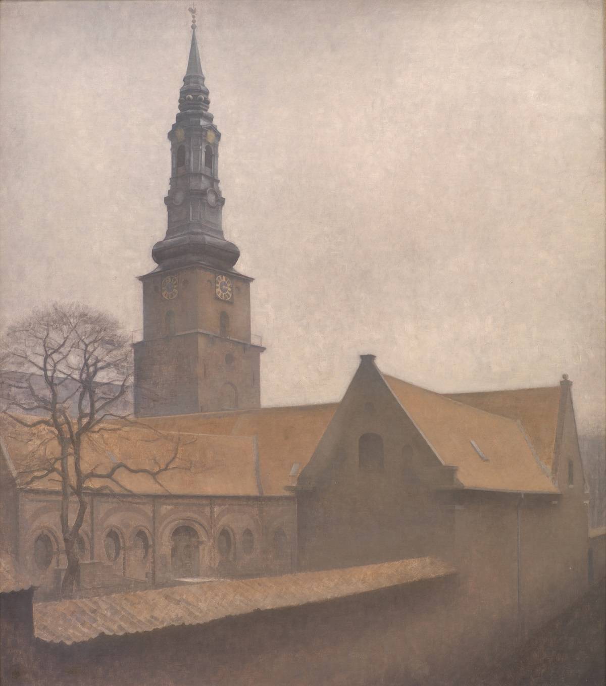 Vilhelm Hammershøi, Kościół św. Piotra w Kopenhadze, 1906, Statens Museum for Kunst, National Gallery of Denmark
