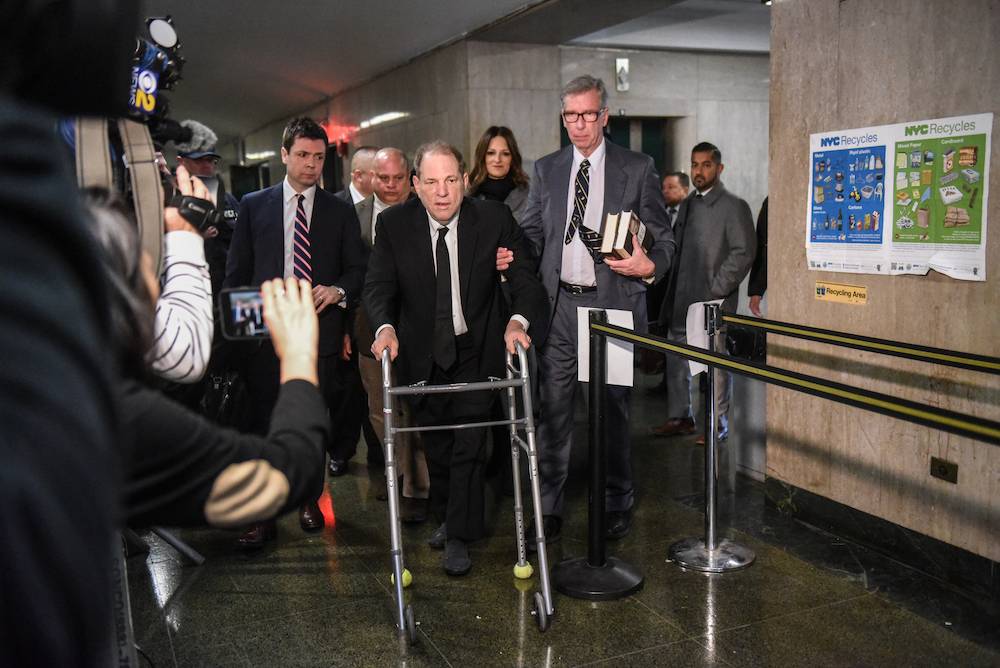 Harvey Weinstein podczas procesu (Fot. Getty Images)