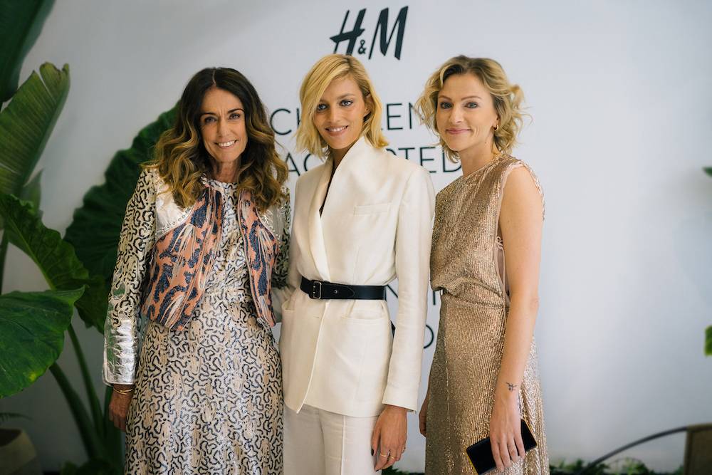 Dominique Fantaccino (H&M Country Manager SME), Anja Rubik oraz Magdalena Domaciuk
(Communication Department SME) (Fot. Grzegorz Pastuszak)