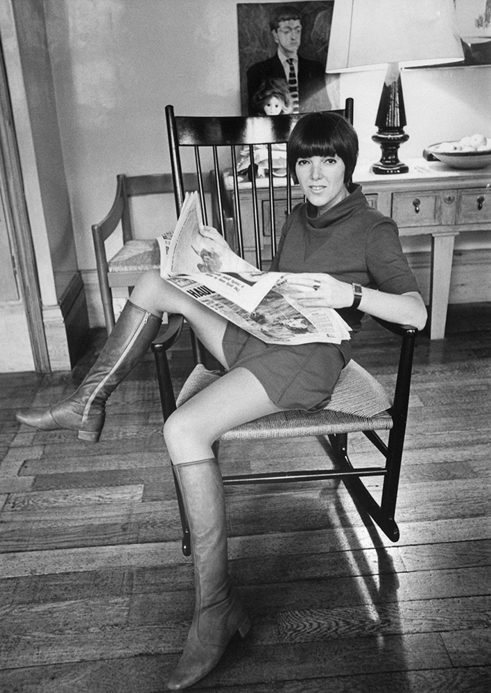 Mary Quant w spódnicy mini (Fot. Bettmann , Getty Images)