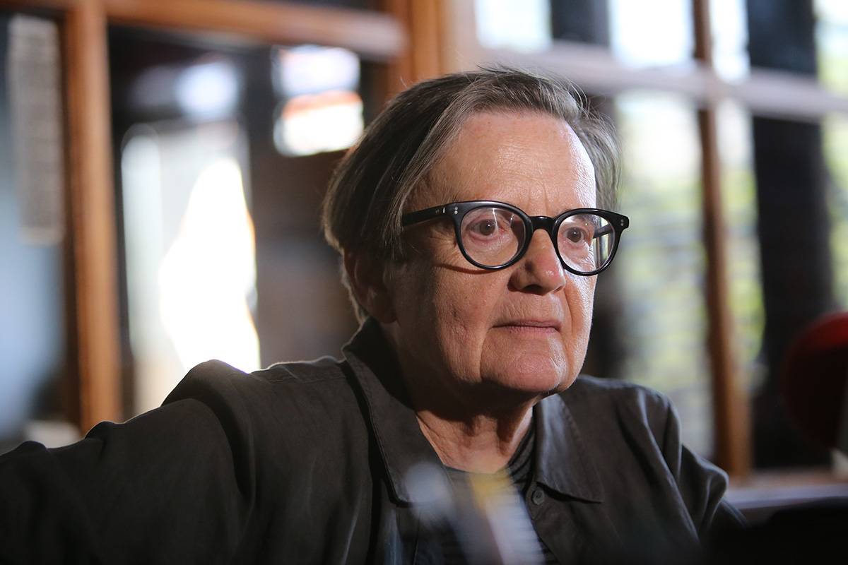 Agnieszka Holland na planie filmu Mr. Jones