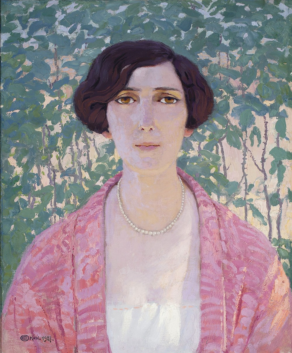 Edward Okuń, Główka kobieca
(Portret Aeny Frewert)
, 1927 