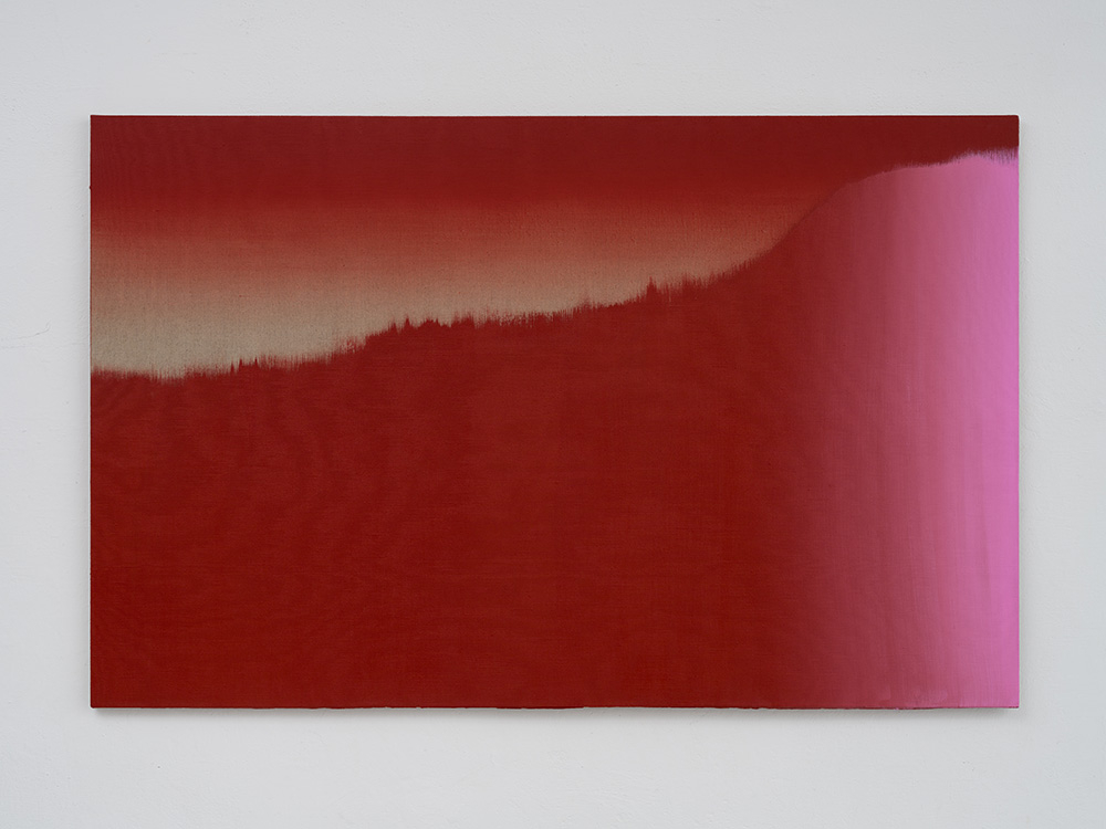 Agata Bogacka, Disagreement 24, 2024, akryl na płótnie, 140 x 220 cm. Dzięki uprzejmości artystki i Gunia Nowik Gallery