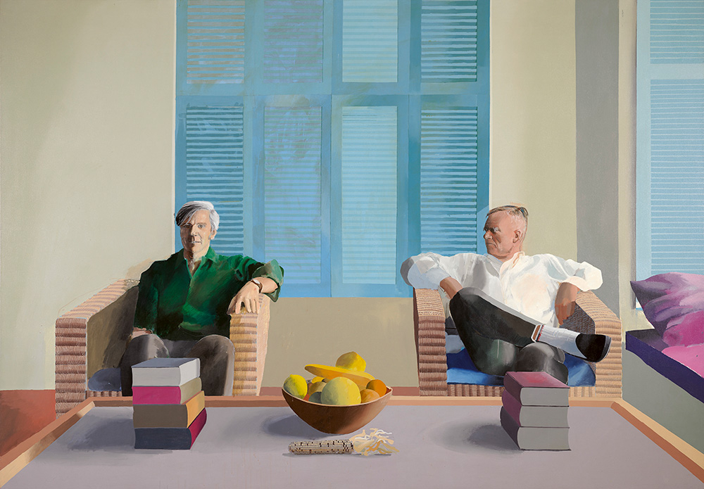 David Hockney, Christopher Isherwood and Don Bachardy, 1968