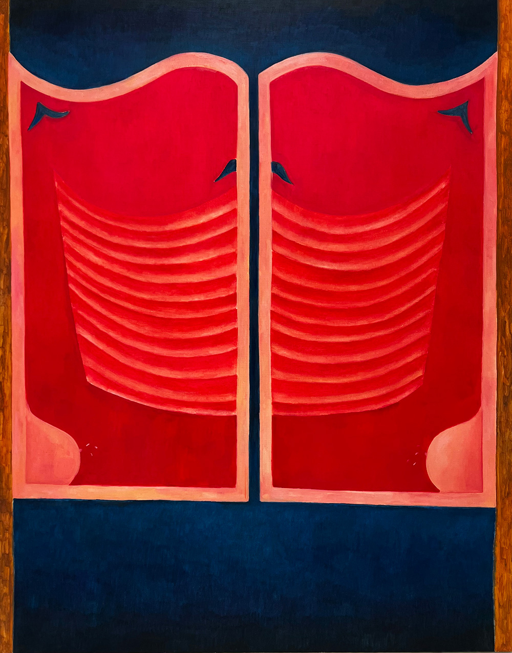 Jan Możdżyński, Miasto Bezprawia, 2024, olej na płótnie, 140x110cm, fot. dzięki uprzejmości artysty