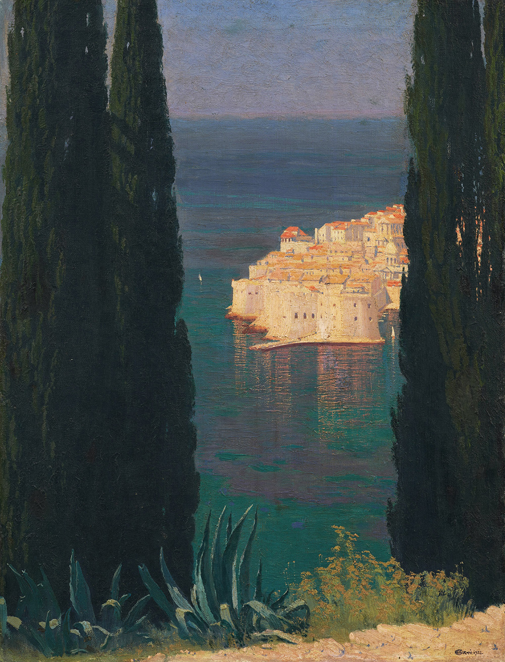 Edward Okuń, Widok na Raguzę, 1932