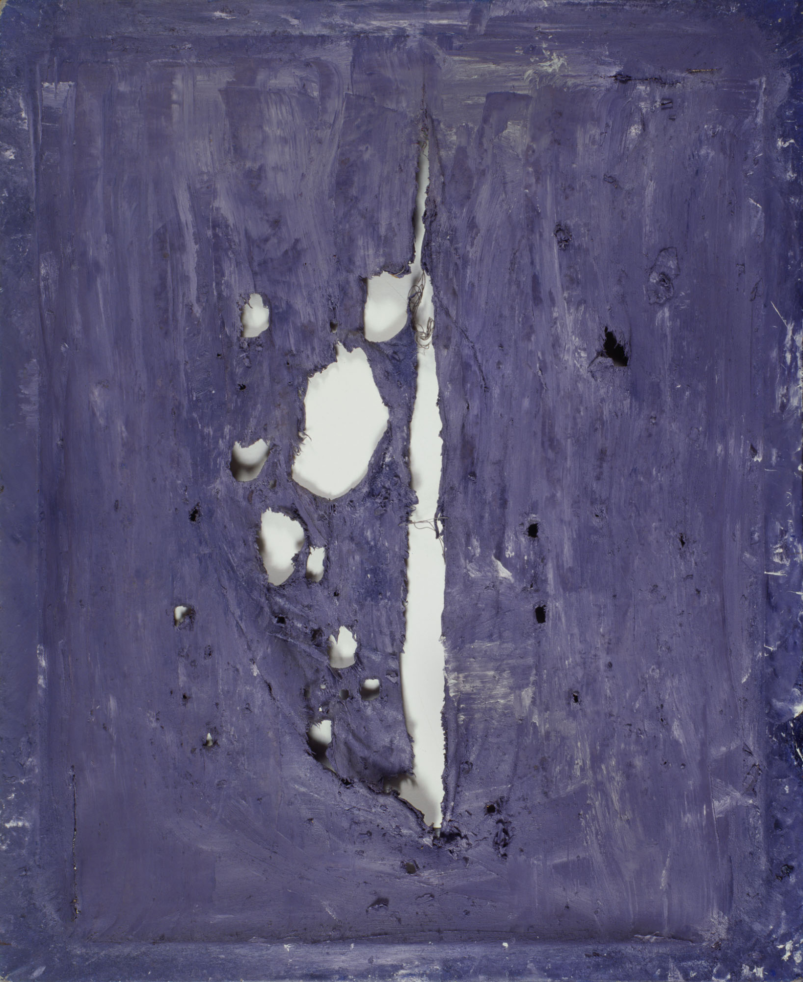 „Czaszka”, olej na płótnie, 1985 (Fot. Fundacja Jacka Sempolińskiego, dzięki uprzejmości Galerii Monopol, kolekcja Zachęty – Narodowej Galerii Sztuki)