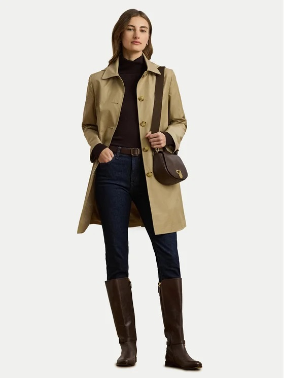 Krótki beżowy płaszcz Ralph Lauren, 1399 zł / (Fot. Materiały prasowe)