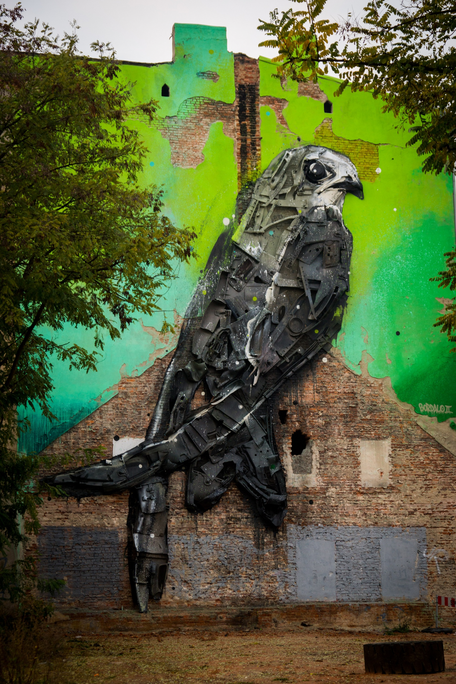 Bordalo II - Apus Apus, 2015. Łódź, Polska. Źródło: Archiwum FUF