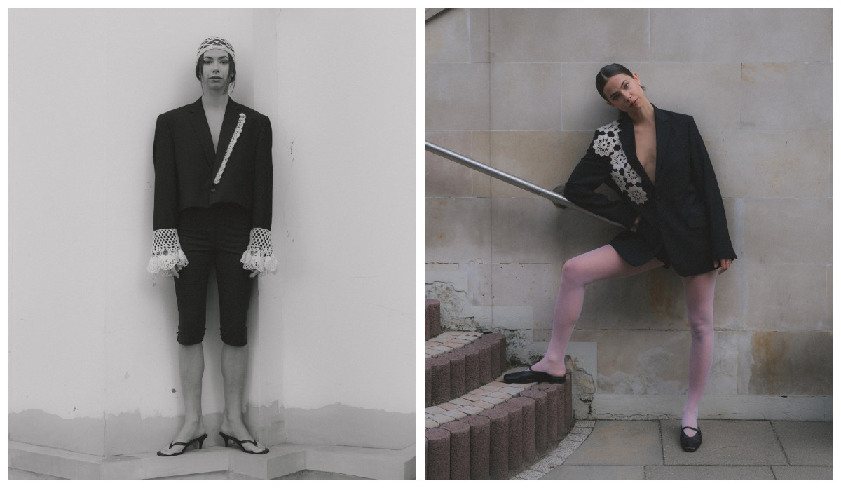 Karolina Sobańska w marynarkach Neat Vintage (Fot. Natalia Luque Strazecki)