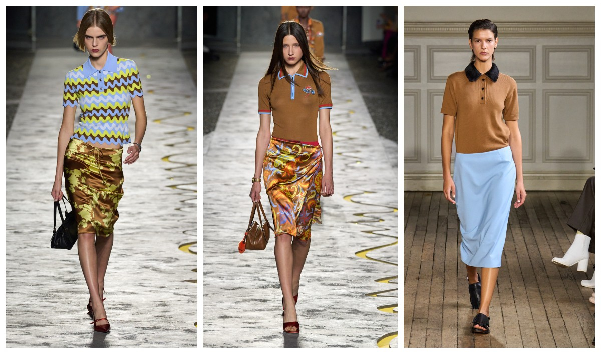 Versace i Emilia Wickstead wiosna-lato 2025 (Fot. Spotlight. Launchmetrics)