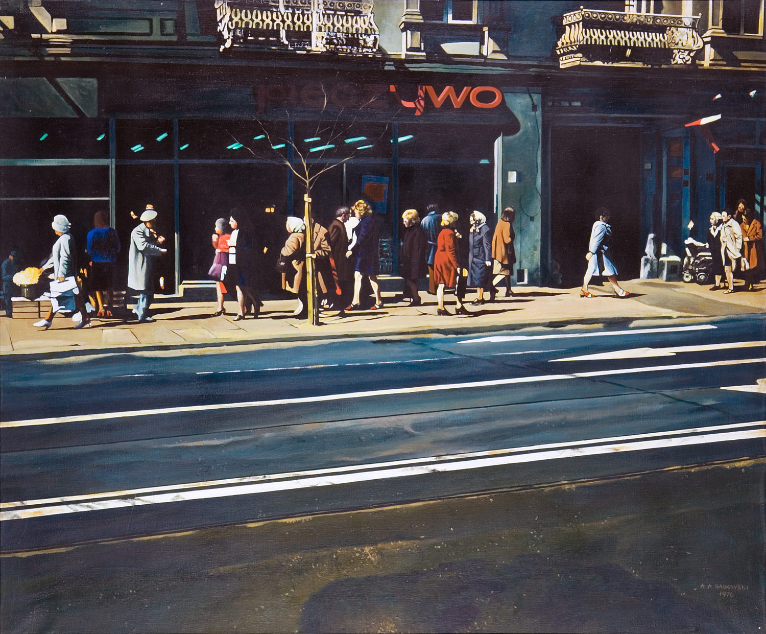 Andrzej Adam Sadowski, Piotrkowska II, 1976, Muzeum Sztuki w Łodzi / (Fot. Materiały prasowe)