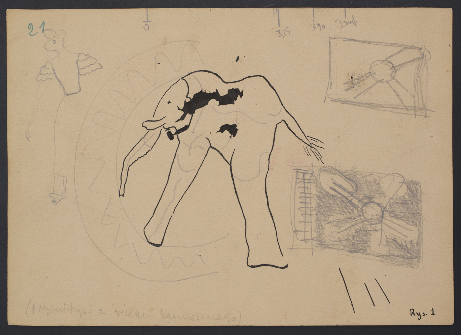 Władysław Strzemiński, Rysunki do Teorii Widzenia, 1947-1951, Muzeum Sztuki w Łodzi / (Fot. Materiały prasowe)