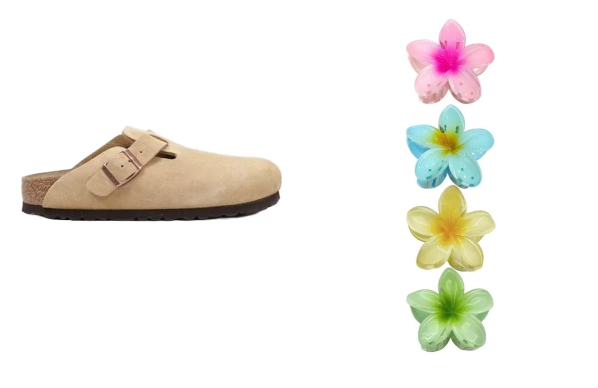 Klapki Birkenstock Boston, spinki LureLuxe (Fot. Materiały prasowe)