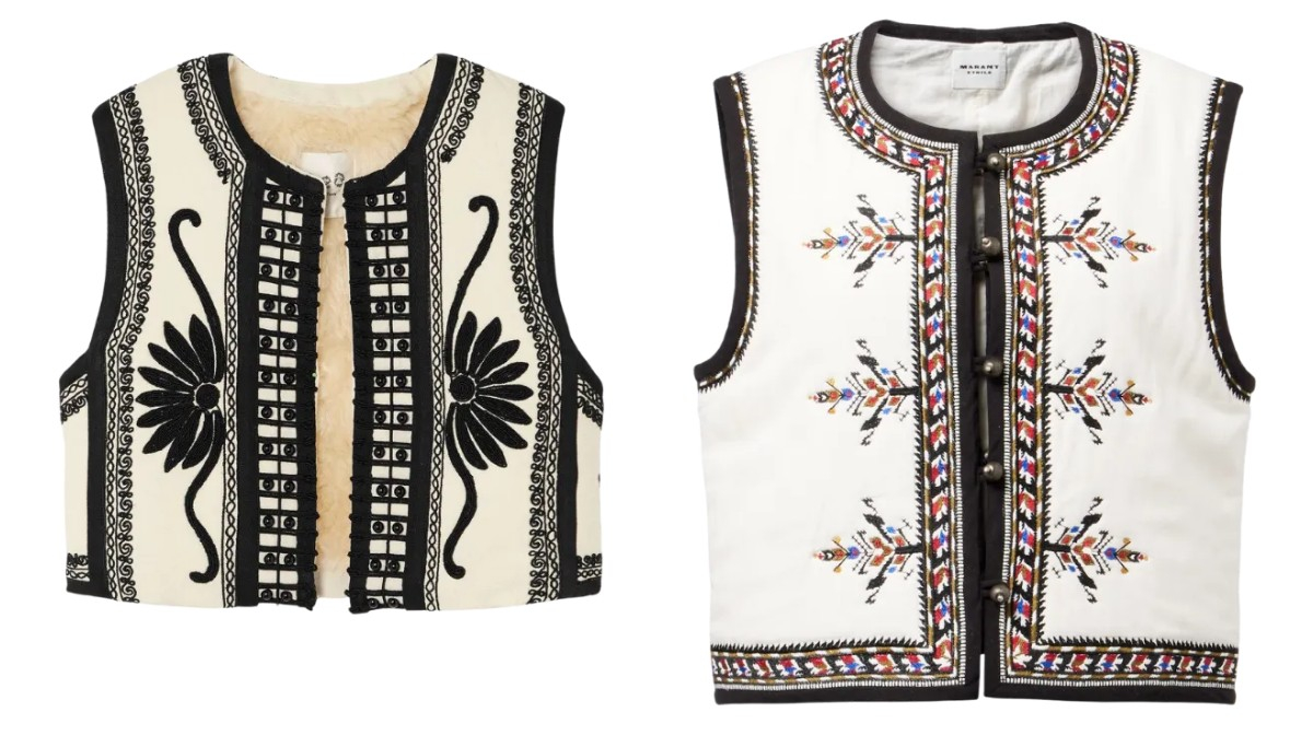 Kamizelki boho Sea, Marant Etoile / (Fot. Materiały prasowe)