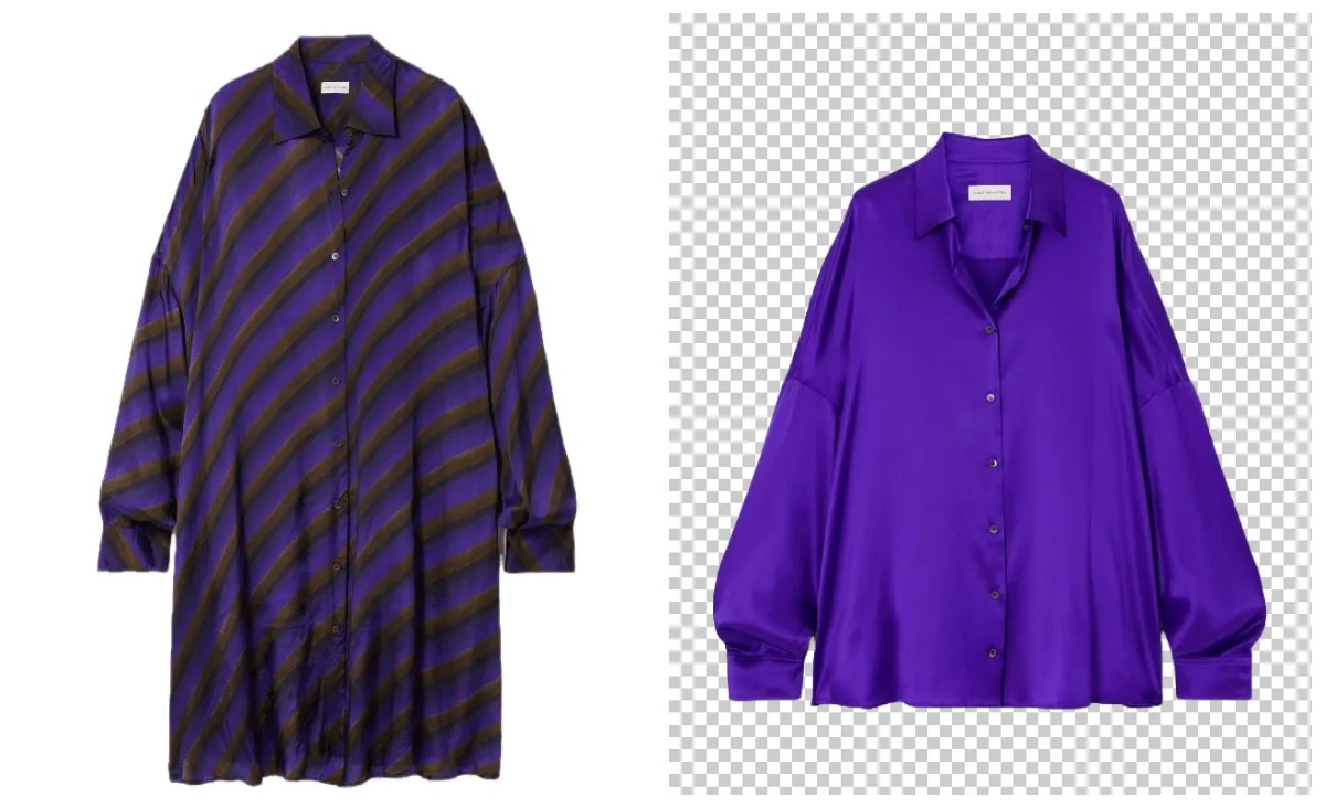 Fioletowe koszule Dries Van Noten (Fot. Materiały prasowe)