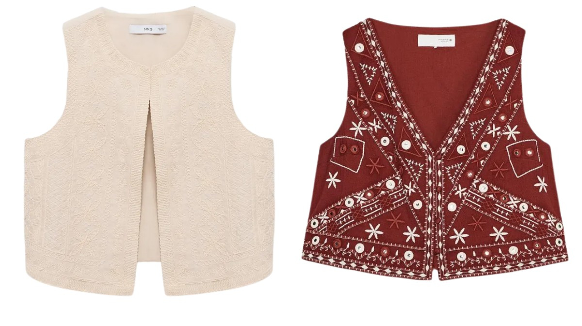 Kamizelki boho Mango, Zara / (Fot. Materiały prasowe)