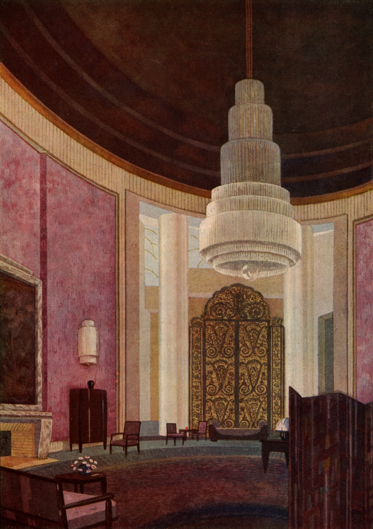 Pierre Chareau, rekonstrukcja gabinetu w Pavillon de l’Ambassade française, 1924-1925 (Fot. Jean Tholance © Les Arts Décoratifs)