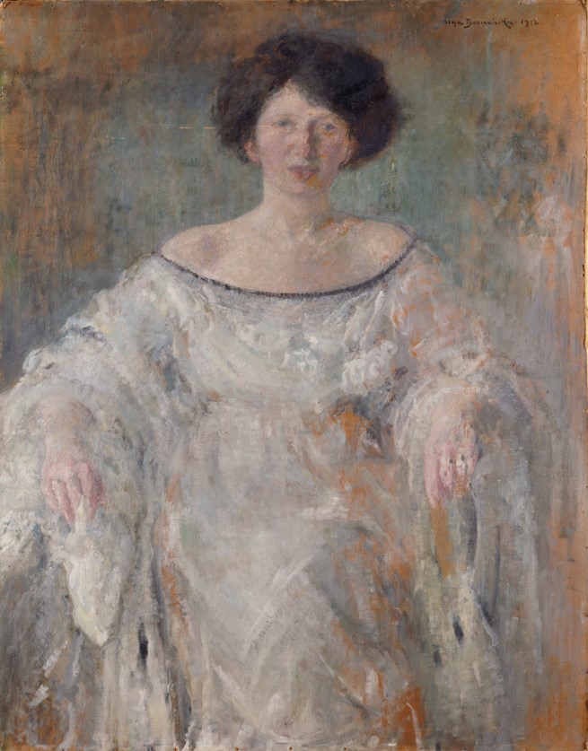Olga Boznańska, Jeune femme en blanc, 1912 (© RMN-Grand Palais (Musée d’Orsay) / Jean-Pierre Lagiewski)