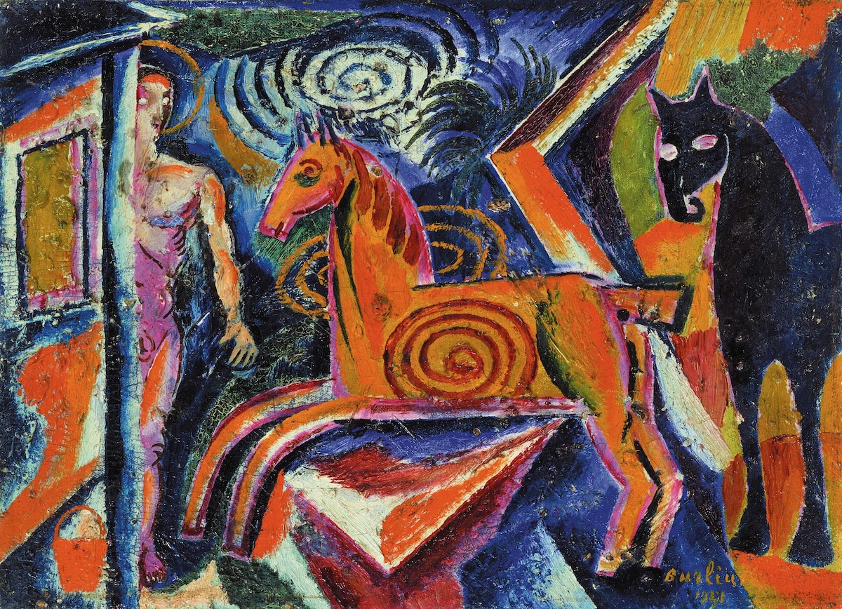 Dawyd Burluk, Karuzela, 1921 (National Art Museum of Ukraine)