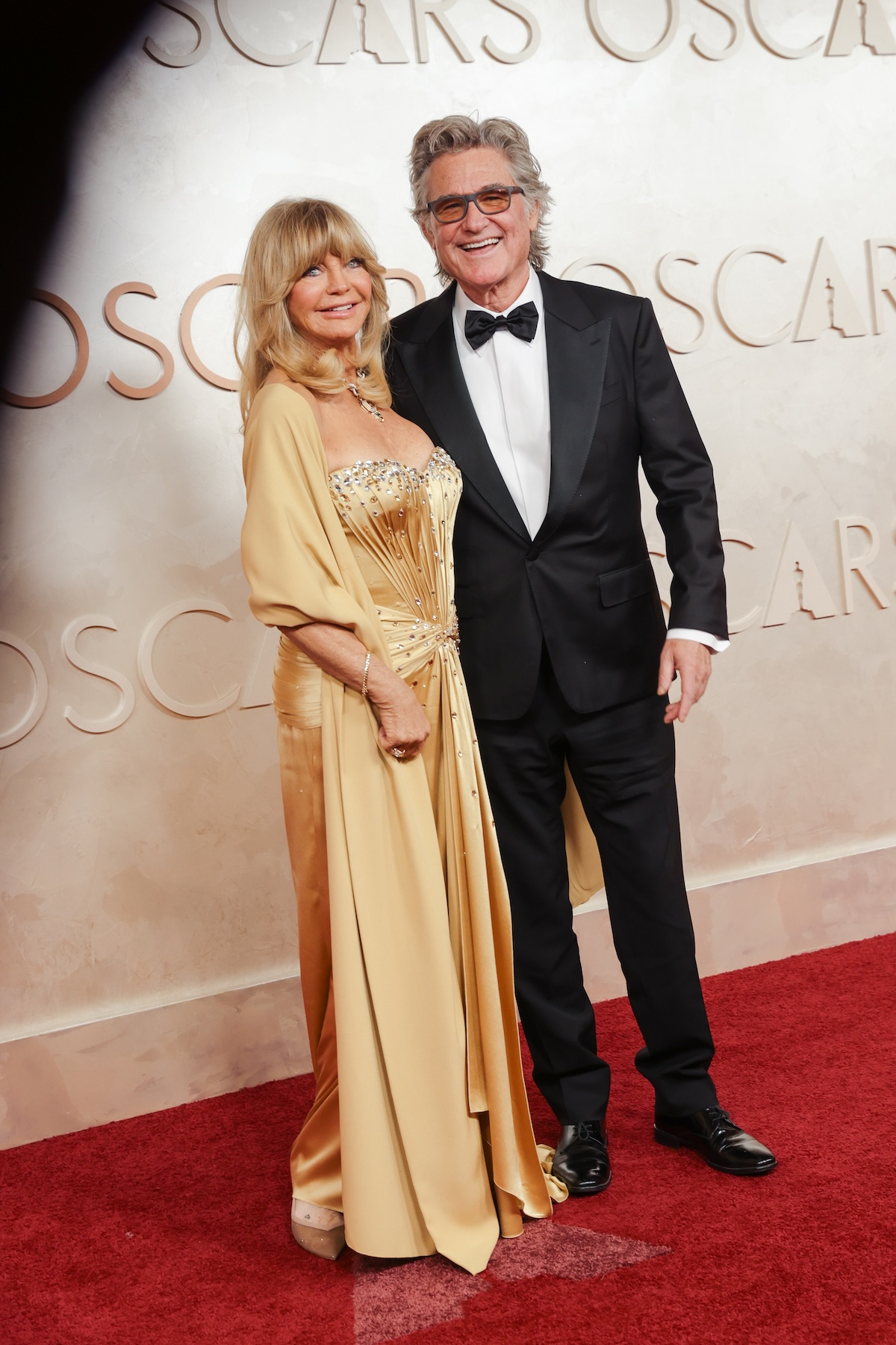 Goldie Hawn i Kurt Russell na ceremonii wręczenia Oscarów 2025. (Fot. Lexie Moreland/WWD via Getty Images)