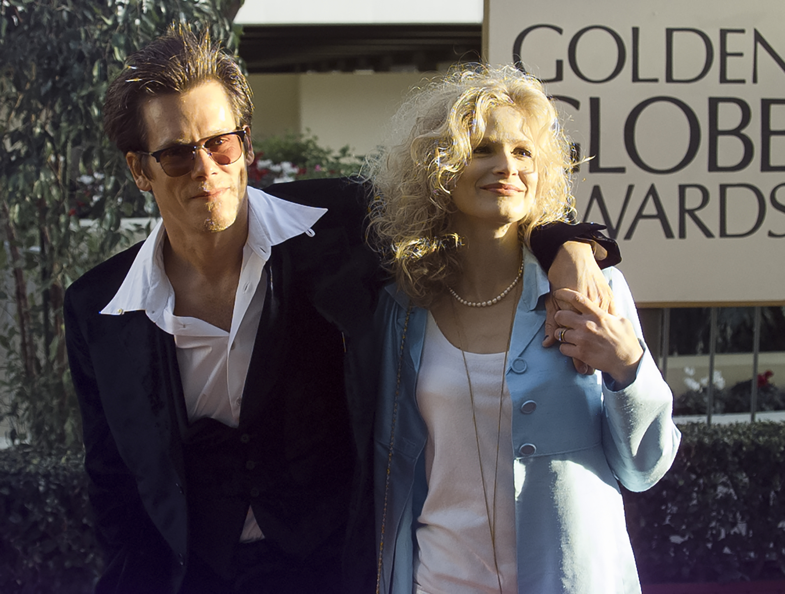 Kevin Bacon i Kyra Sedgwick w 1997 roku. (Fot. Getty Images/Bob Riha, Jr.)