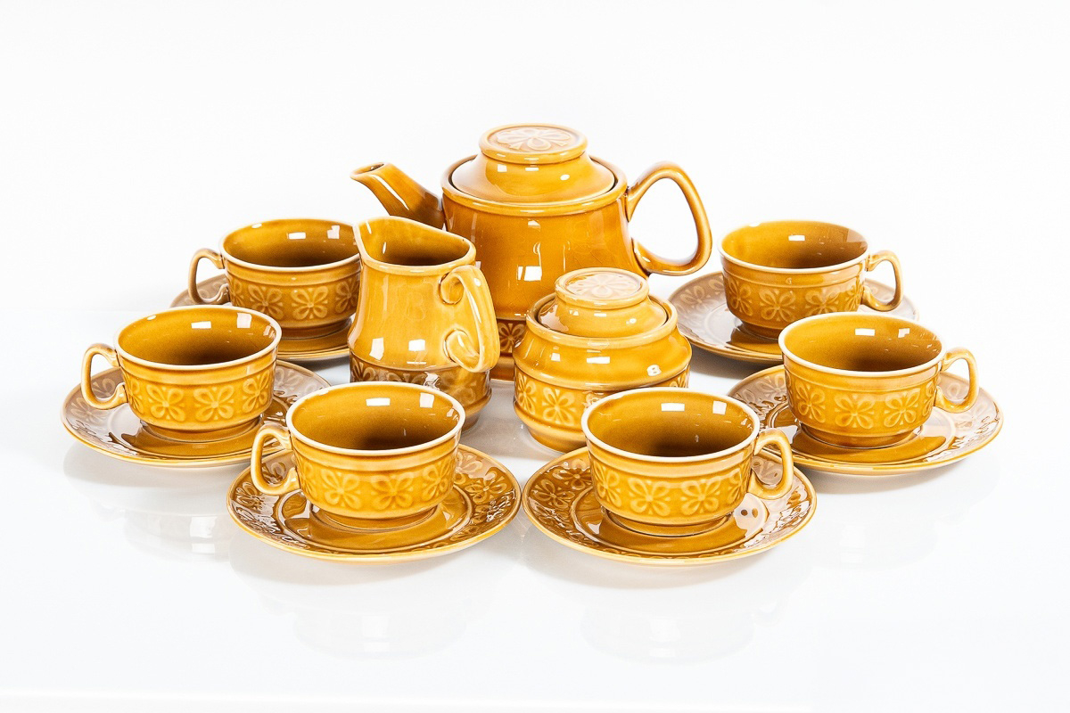 Serwis do kawy Werina wyprodukowany w Zakładach Porcelitu Stołowego „Pruszków. Zdjęcie dzięki uprzejmości loftparts.pl Wacław Chochół