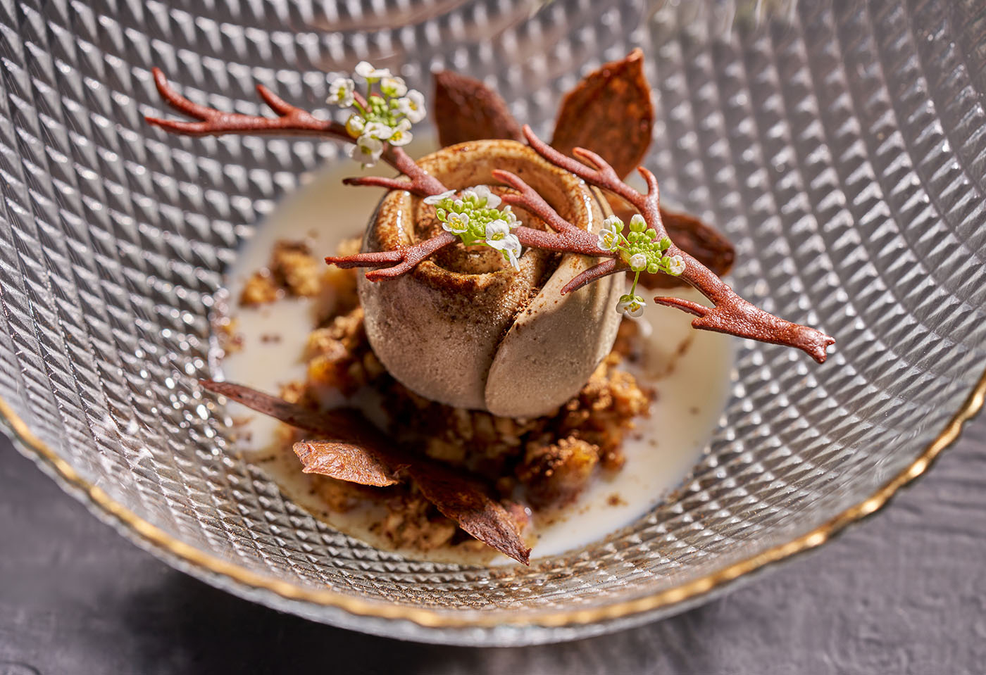 Popisowy deser w Maido, najlepsze restauracji na świecie według The World’s 50 Best Restaurants 2025. (Fot. materiały prasowe)