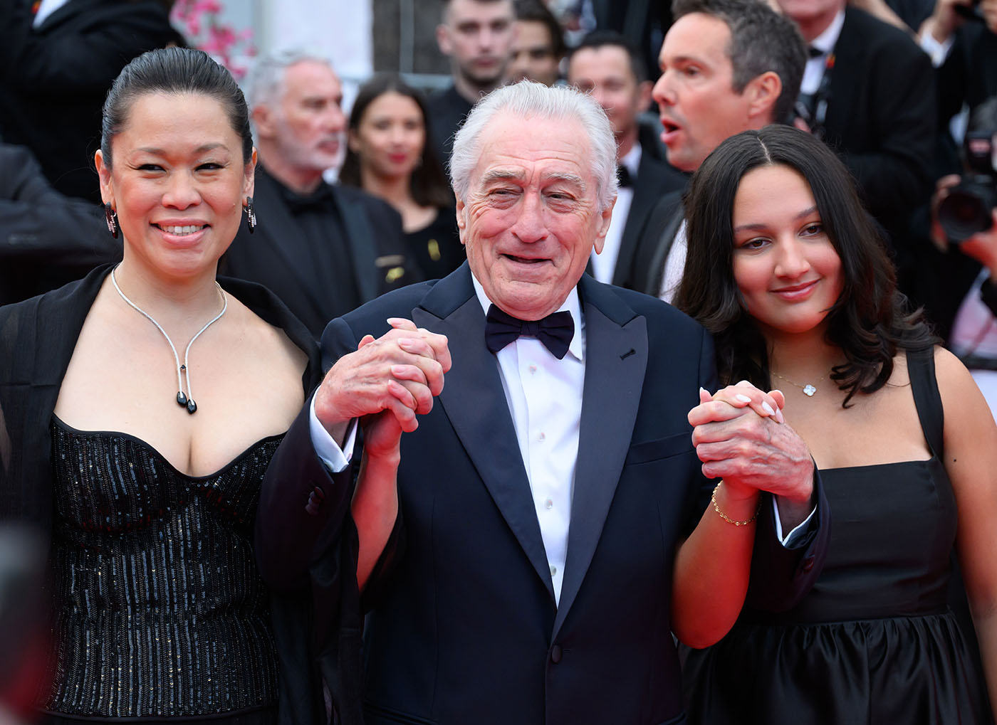 Tiffany Chen, Robert De Niro i Helen Grace De Niro (Fot. Karwai Tang/WireImage)