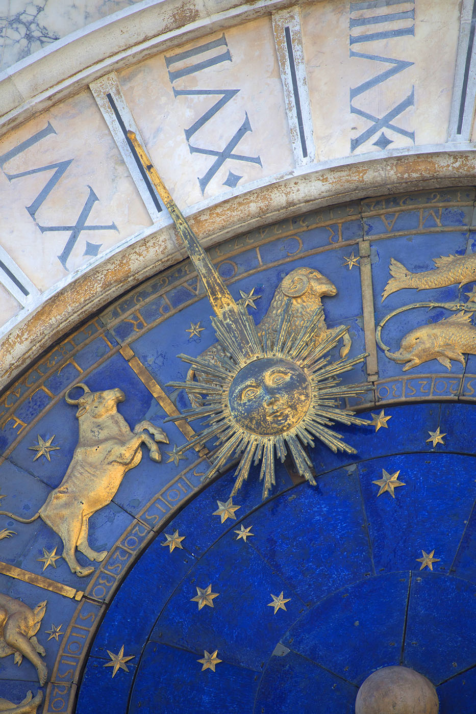 Kosmogram ze znakami zodiaku i planetami