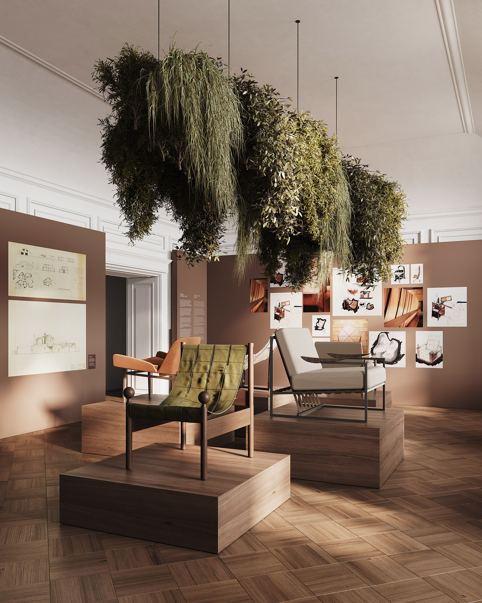 Wizualizacja wystawy (Fot. Materiały prasowe Fundacja Visteria)