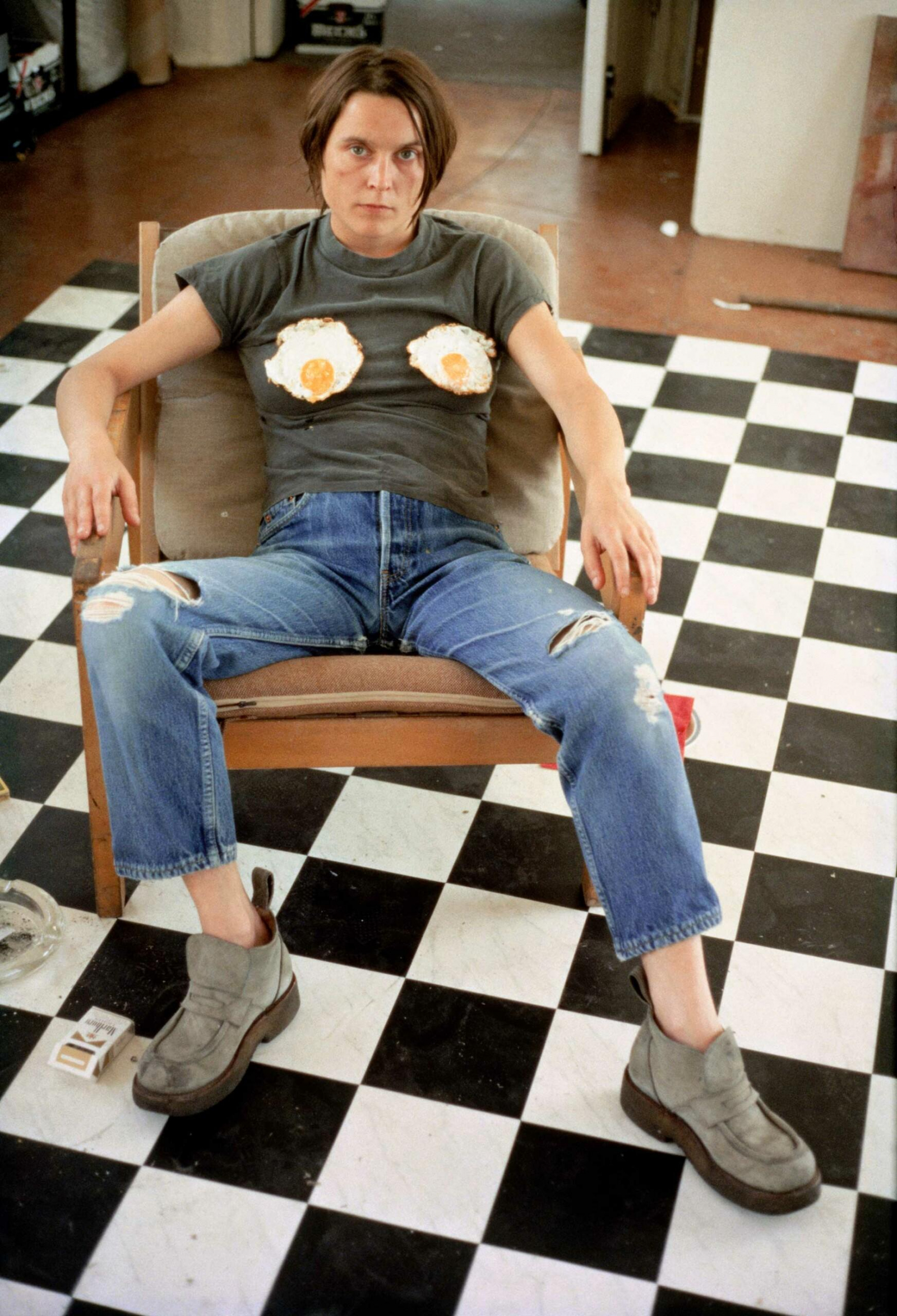 Sarah Lucas, Self- Portrait with Fried Eggs, 1996 / Fot. Angus Fairhurst