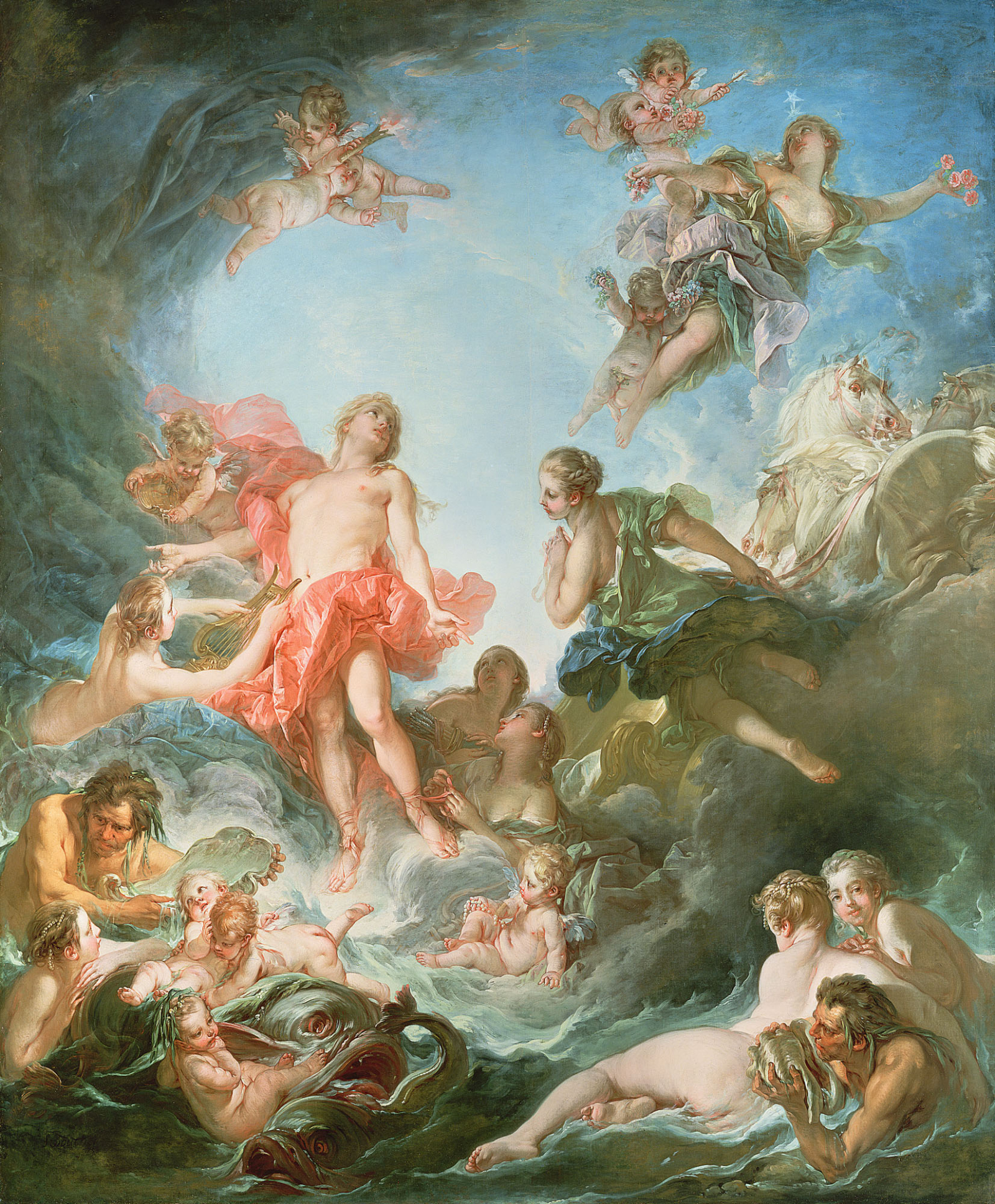 François Boucher, „Wschód słońca”, fragment: „Apollo wstępuje do nieba”, 1753 / Fot. ZDJĘCIA: WALLACE COLLECTION, LONDON / BRIDGEMAN IMAGES