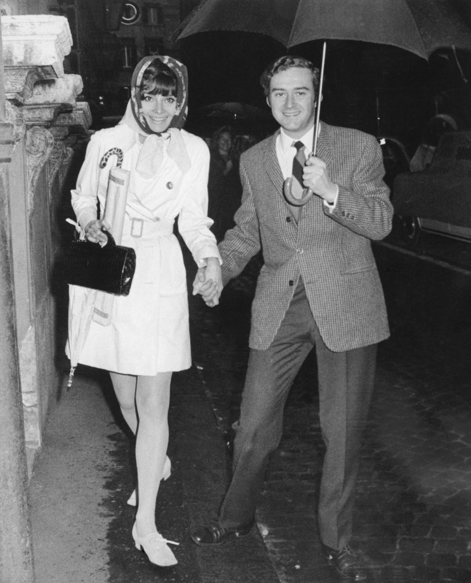 Audrey Hepburn i Andrea Dotti w 1969 r. / Fot. Dwayne and Gina DeJoy/Corbis via Getty Images