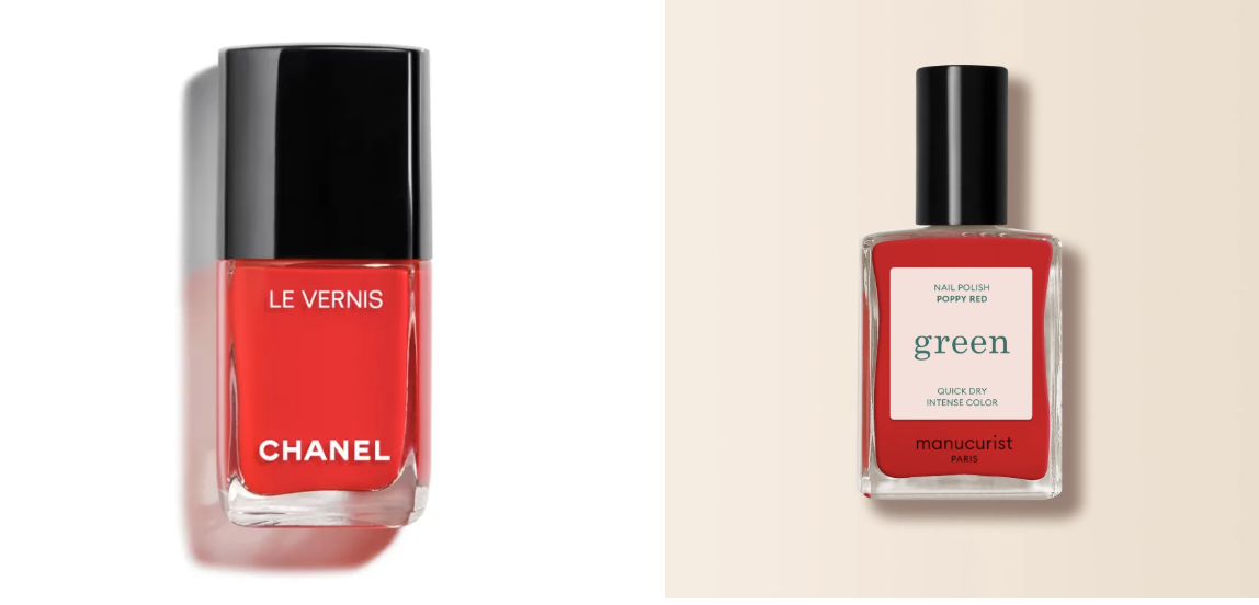 Lakier Chanel Les Vernis Incendiaire, Manucurist Poppy Red (Fot. Materiały prasowe)