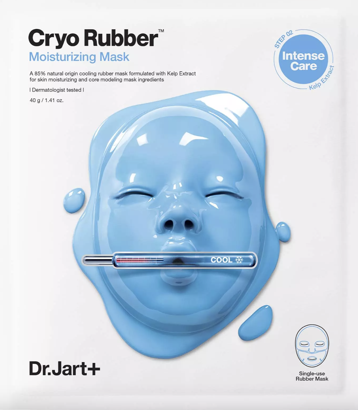 Dr.Jart+ Cryo Rubber nawilżająca maseczka w płachcie z kwasem hialuronowym (Fot. Materiały prasowe)