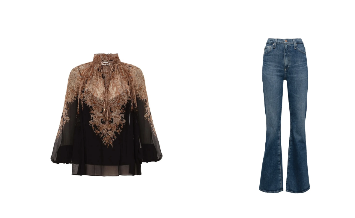 Bluzka Zimmermann, spodnie AG Jeans (Fot. Materiały prasowe)
