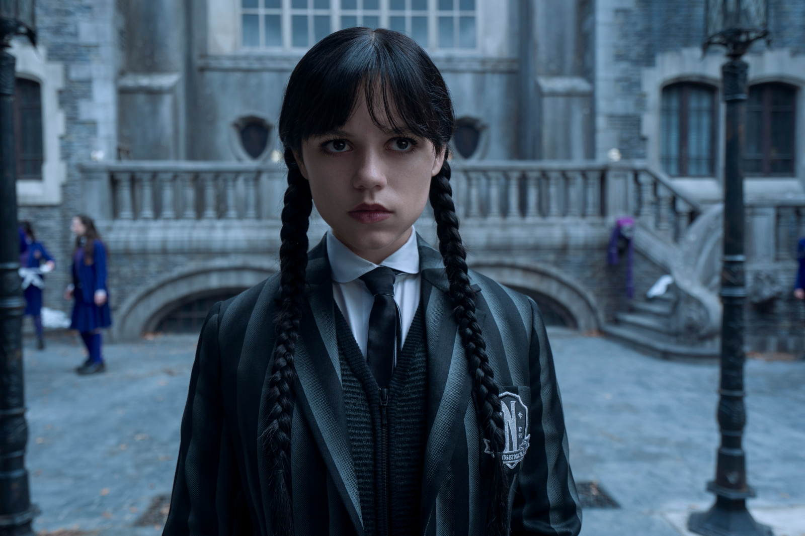 Jenna Ortega jako Wednesday Addams w produkcji Netflix (Fot. Materiały prasowe)