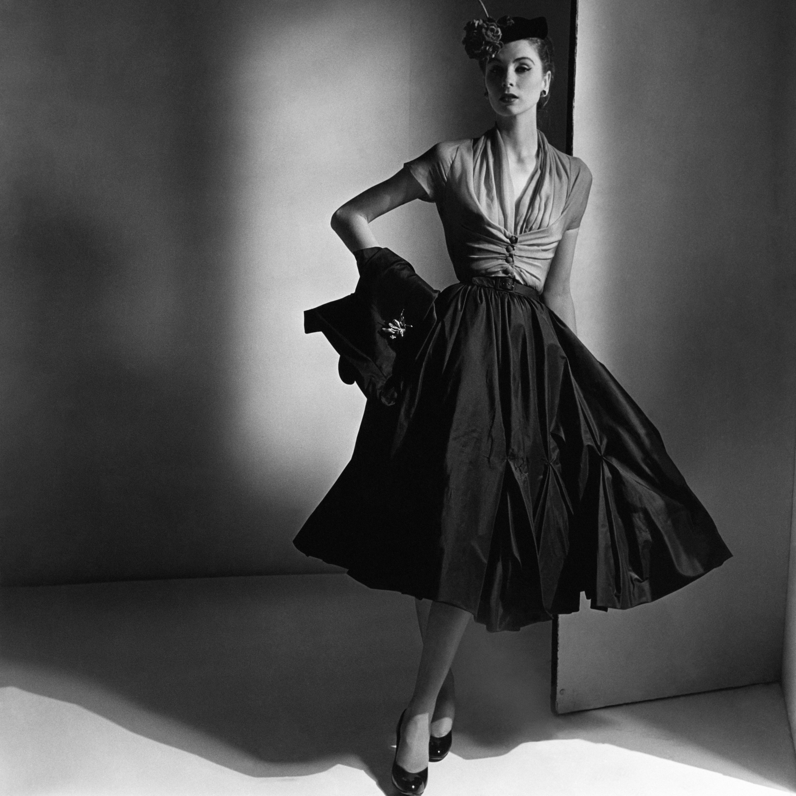 New Look: modelka Suzy Parker w kreacji Diora (Fot. Horst P. Horst/Conde Nast via Getty Images)
