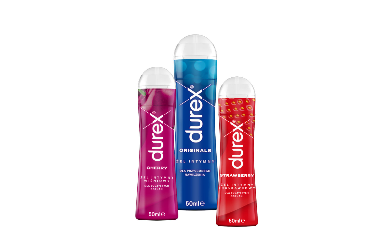 Żele smakowe Durex.
