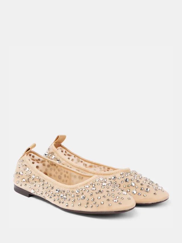 Beżowe balerinki Tory Burch (Fot. Materiały prasowe)