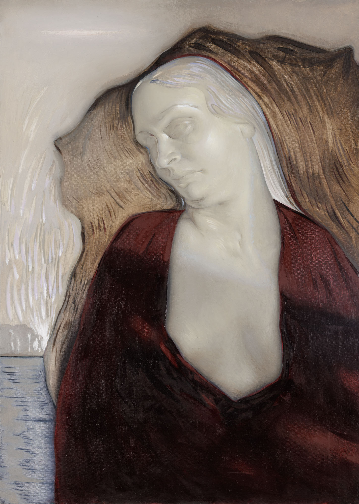 Anna Tymińska, „Bez tytułu”, 2024, olej na płótnie, 70 × 50 cm