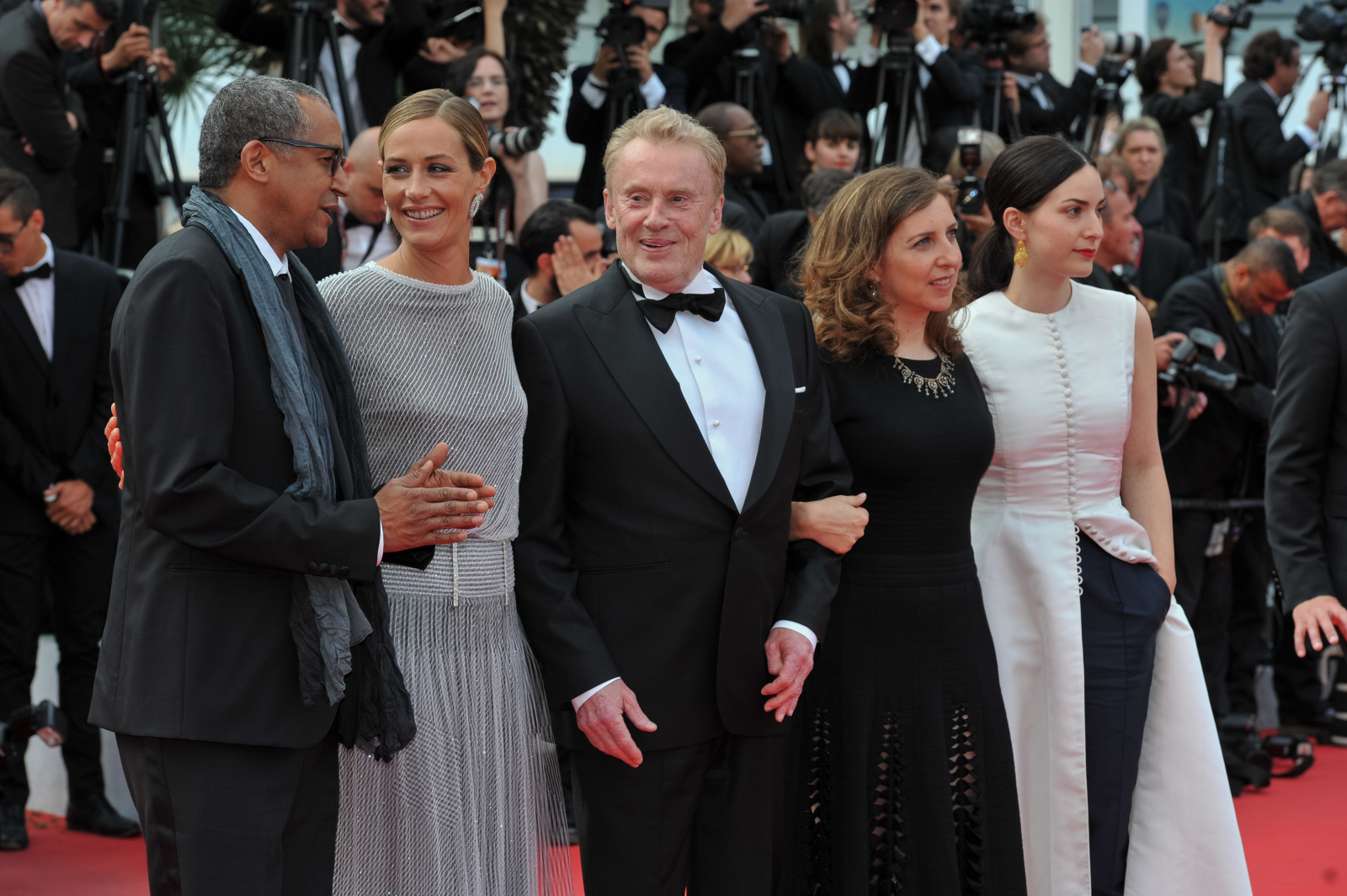 Rebecca Zlotowski, Joana Hadjithomas, Daniel Olbrychski, Cecile de France i Abderrahmane Sissako (Fot. Stephane Cardinale/Corbis via Getty Images)