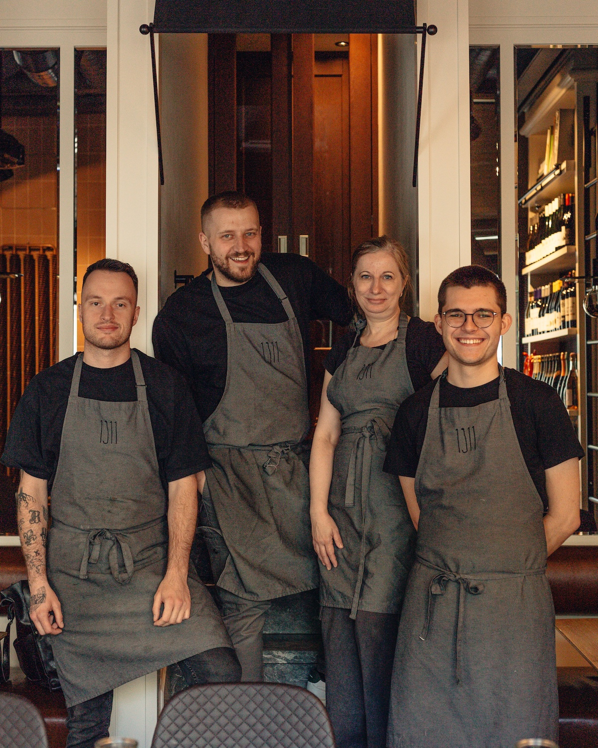 Zespół kucharzy z sopockiej restauracji 1911.