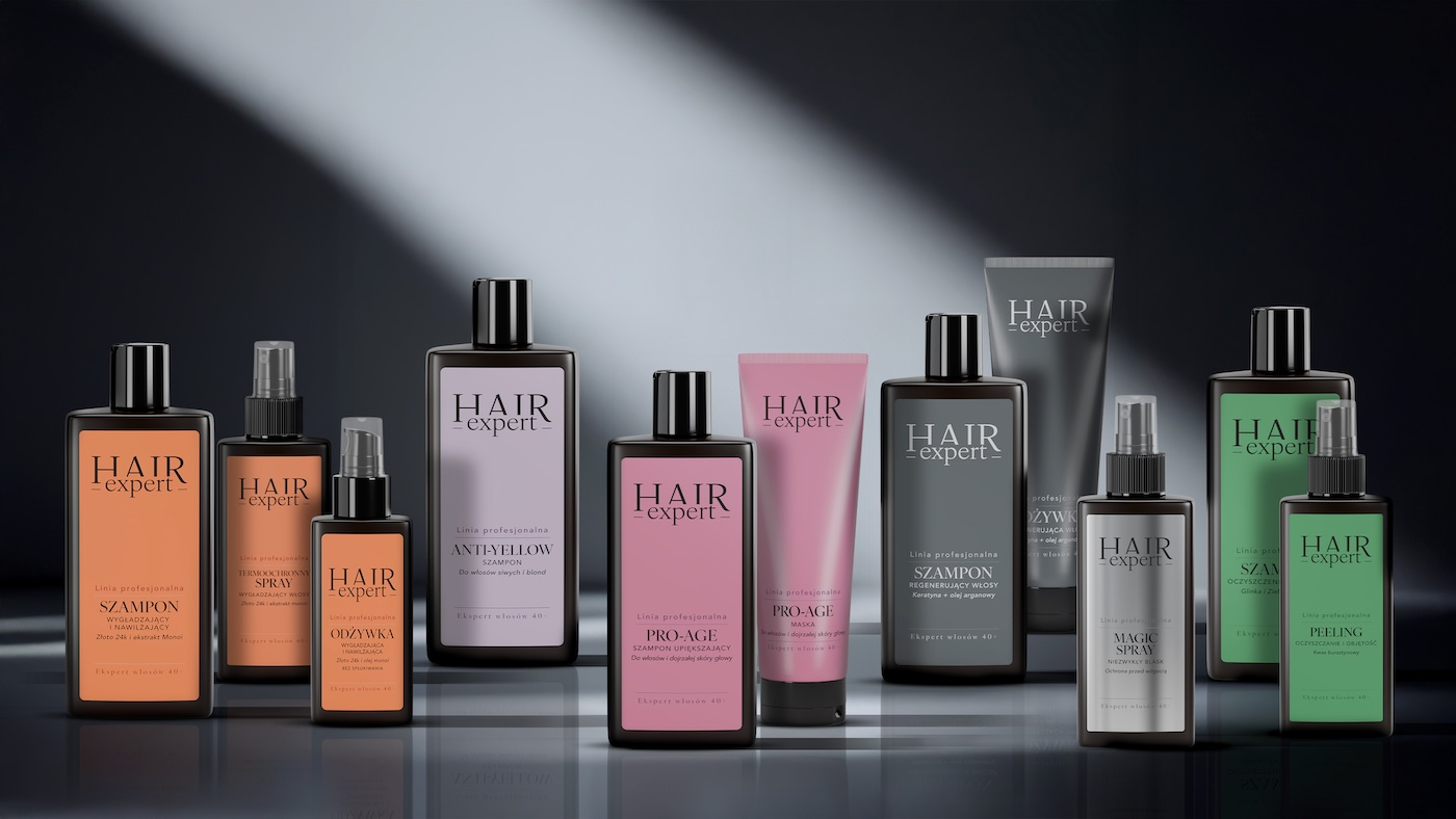 Linia produktów marki Hair Expert.