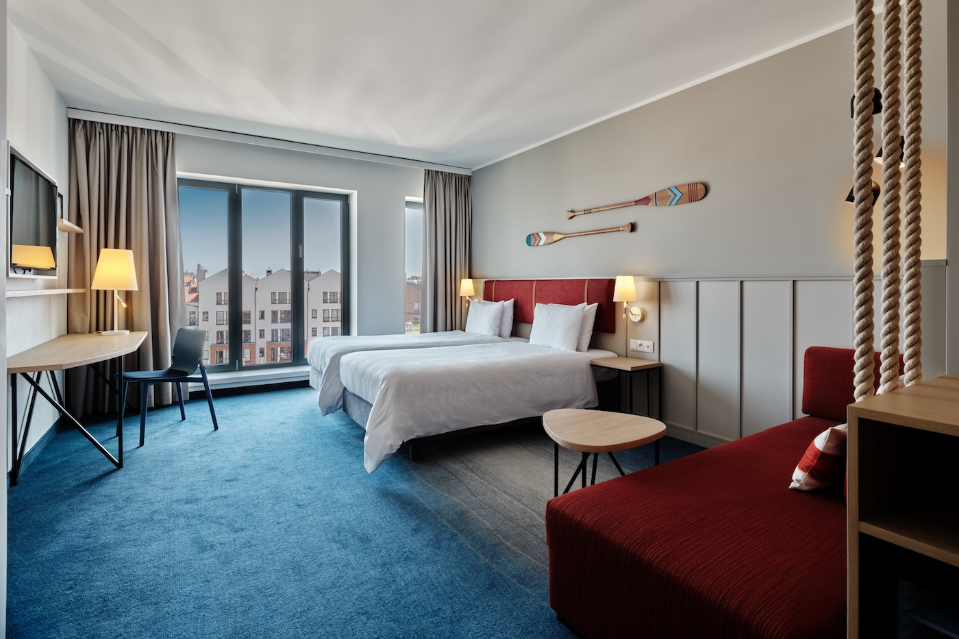 Pokój w hotelu Holiday Inn Gdańsk.