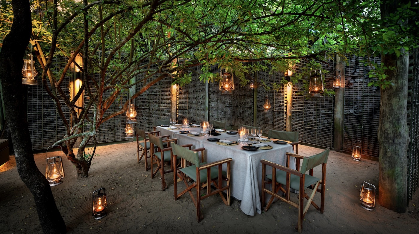 Restauracja Phinda Forest Lodge.