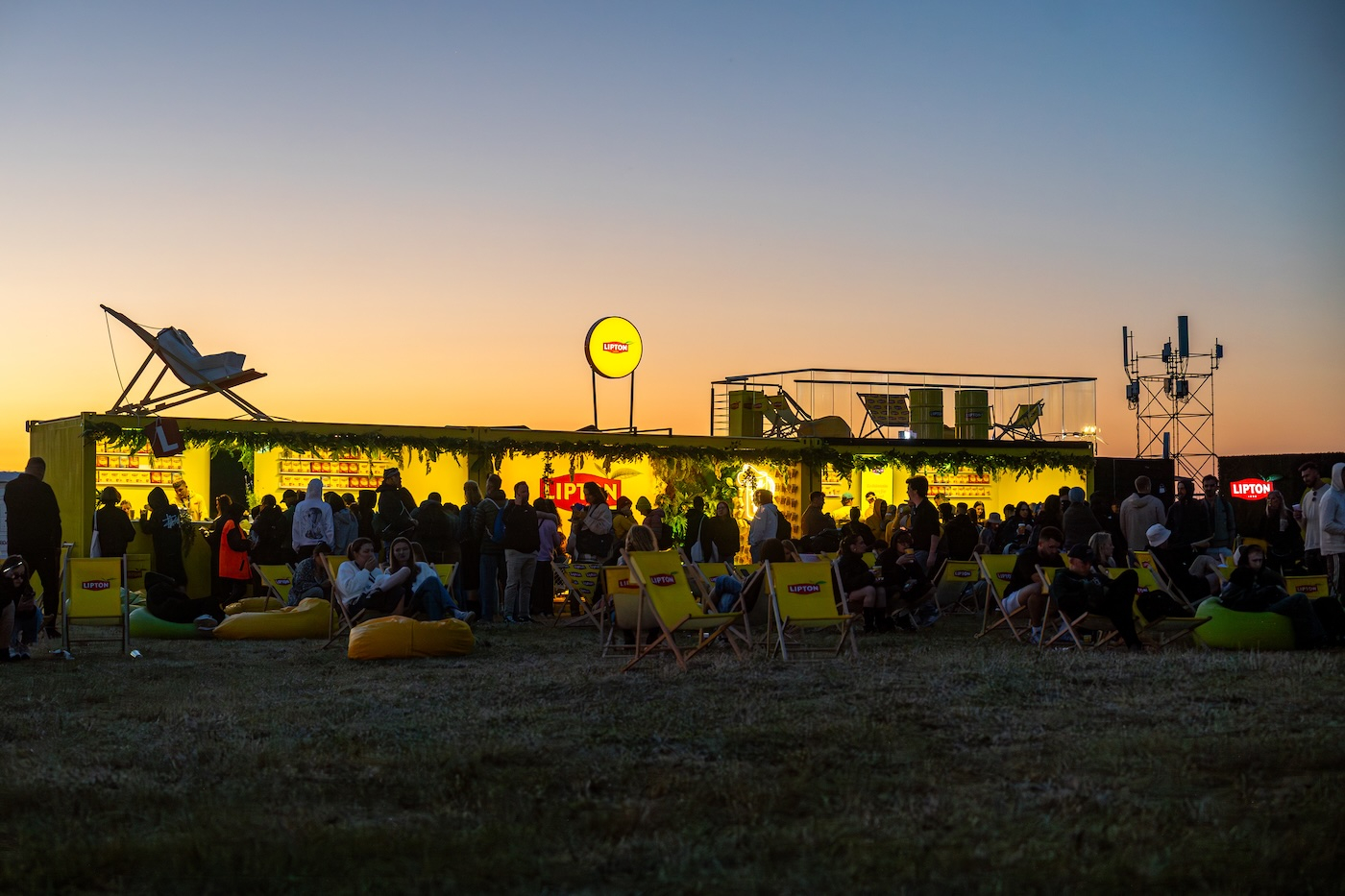 Strefa marki Lipton podczas Open’er Festival 2025.